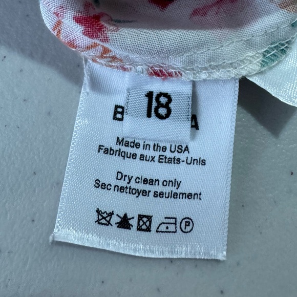 Batsheva Women Floral Mini Dress Size 18 - Picture 6 of 8